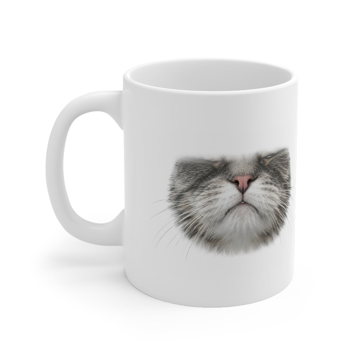Unimpressed Cat Face Mug β Funny Cat Mouth Coffee Mug