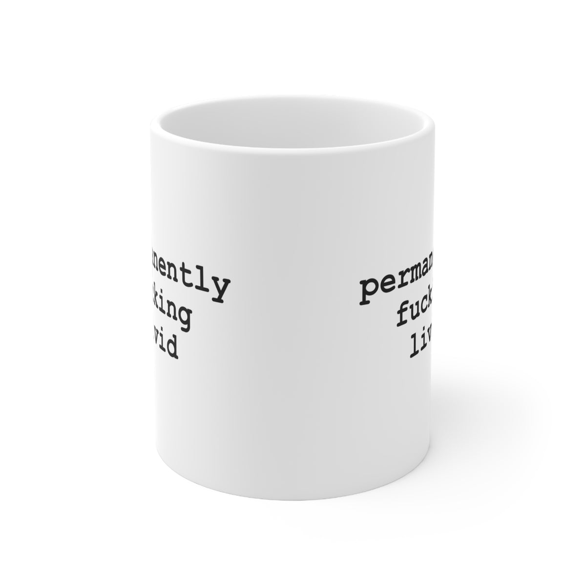 Permanently F*cking Livid Funny Typewriter Mug