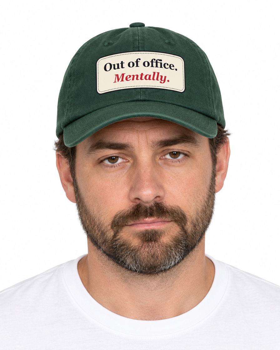 Out of Office Mentally Funny Low Profile Cap