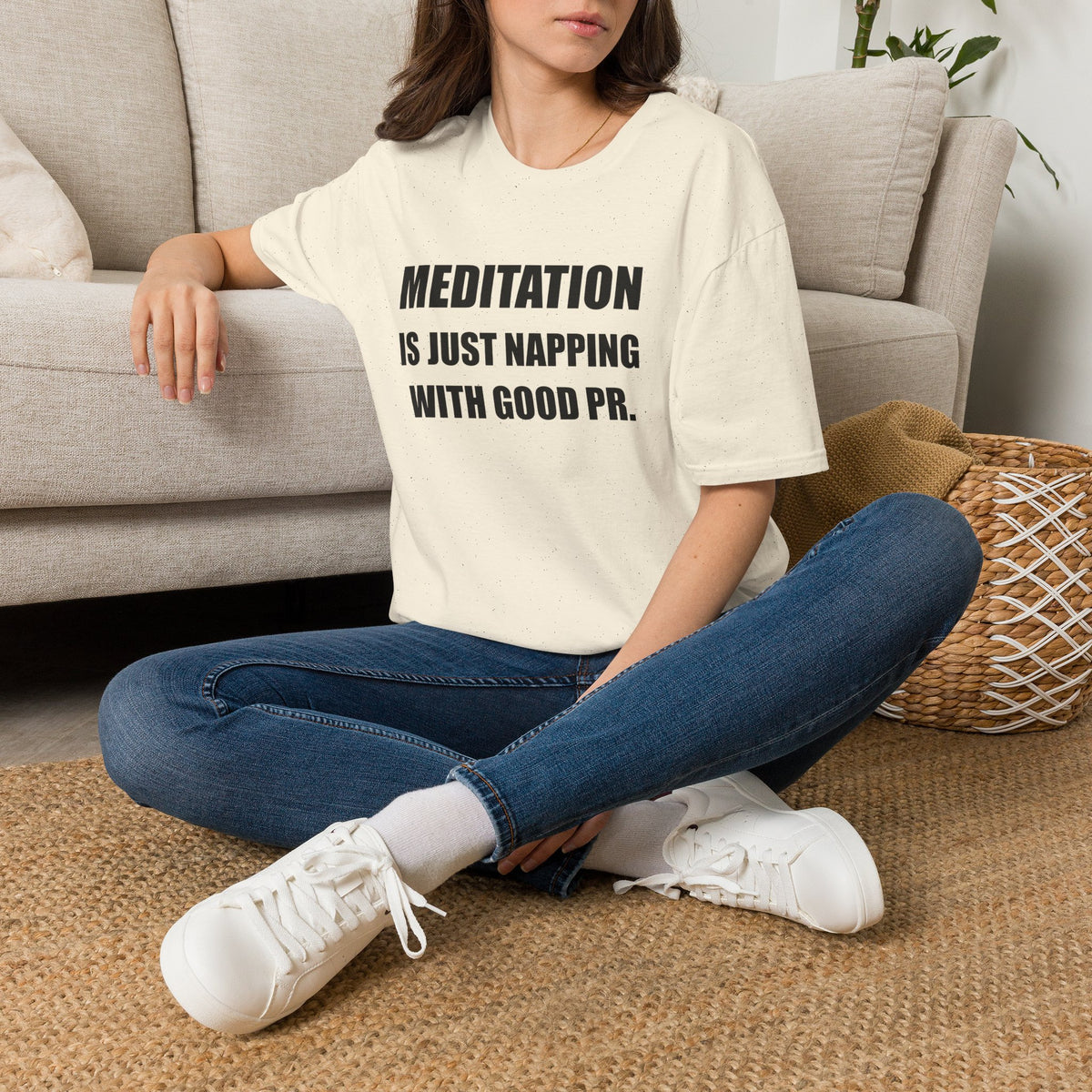 Meditation Is Just Napping With Good PR Funny T-Shirt
