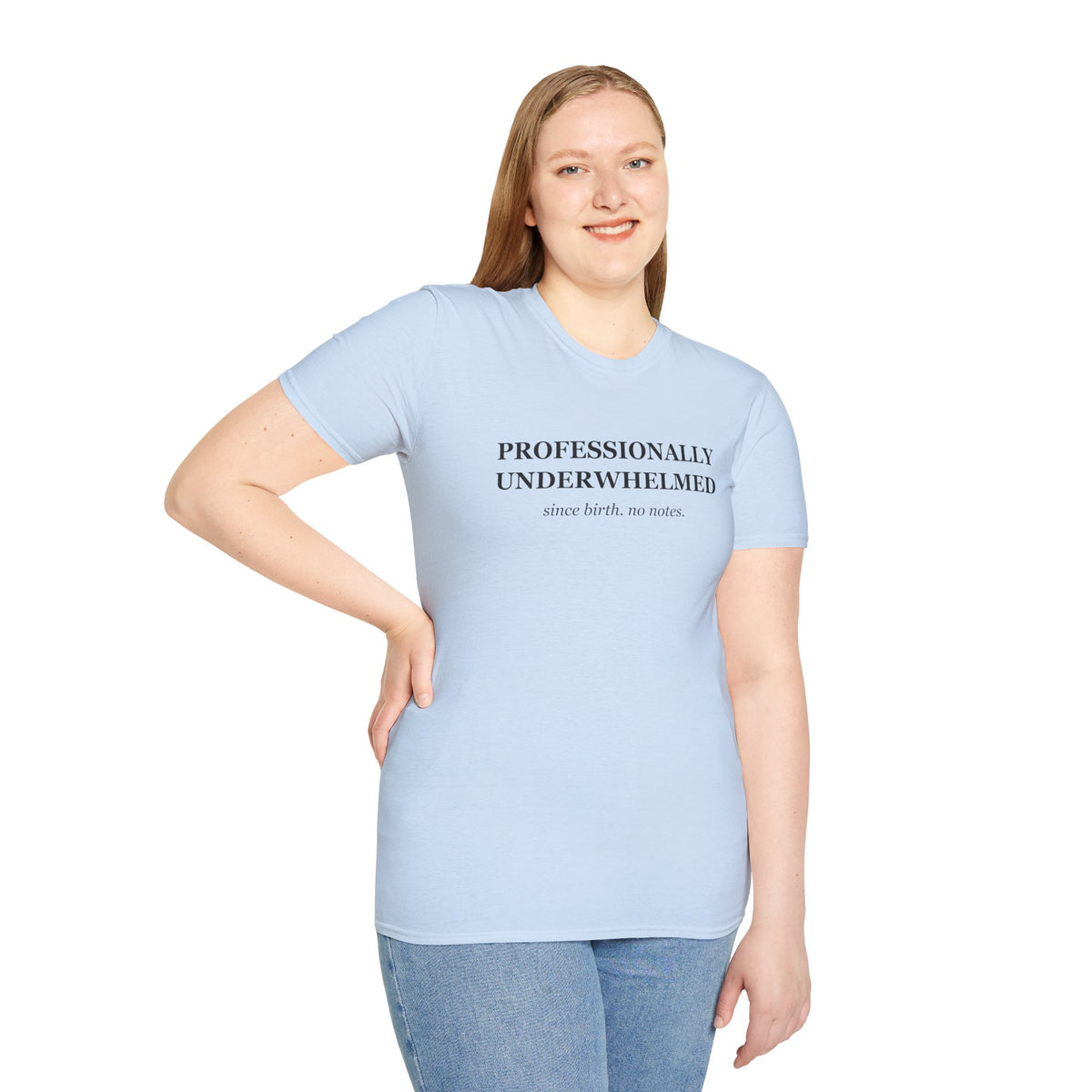 Professionally Underwhelmed Funny Sarcastic T-Shirt