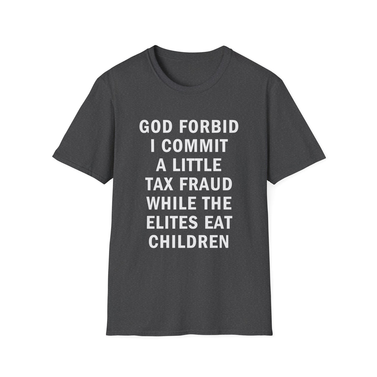 God Forbid I Commit a Little Tax Fraud Funny T-Shirt