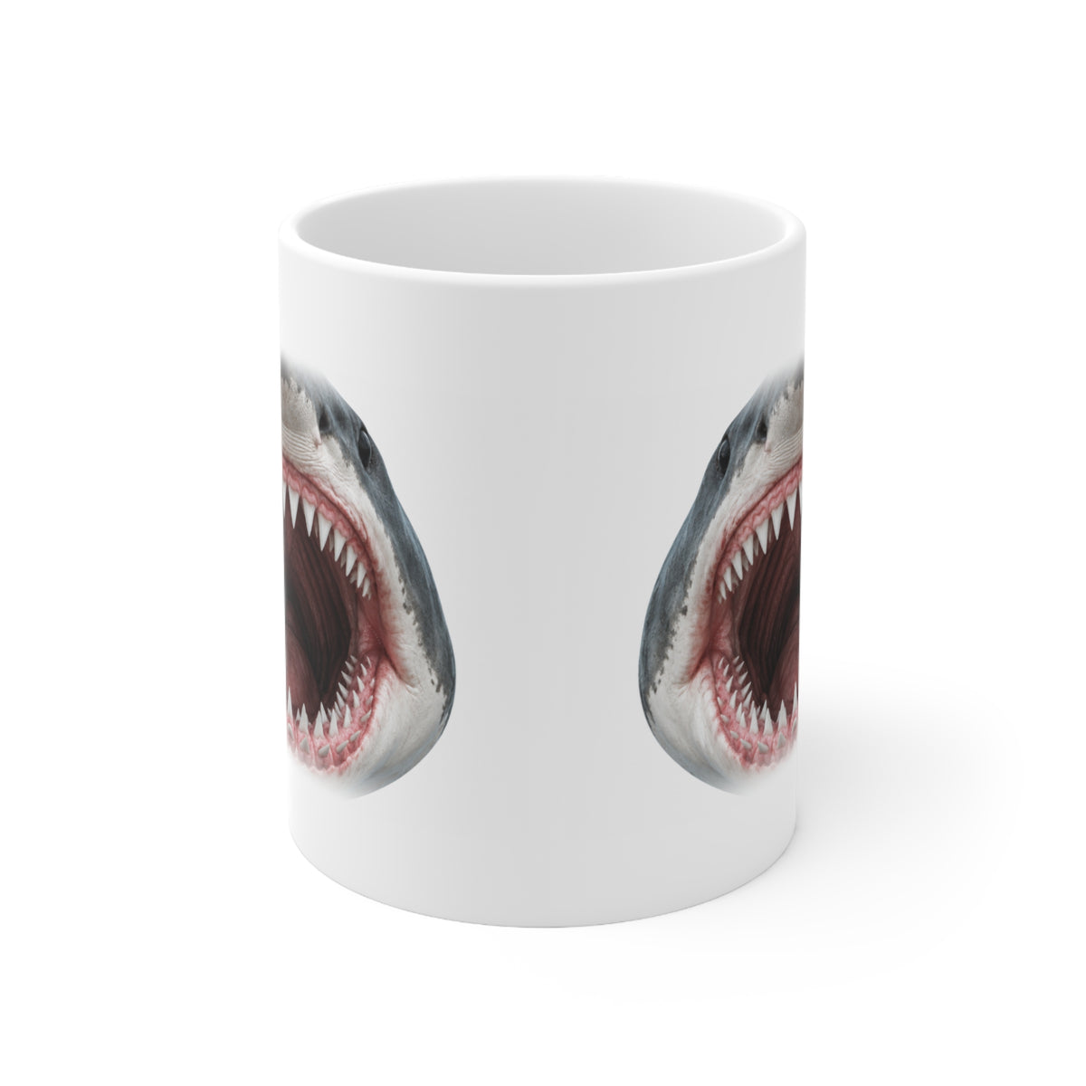 Shark Mouth Mug β Funny Shark Teeth Face Coffee Mug
