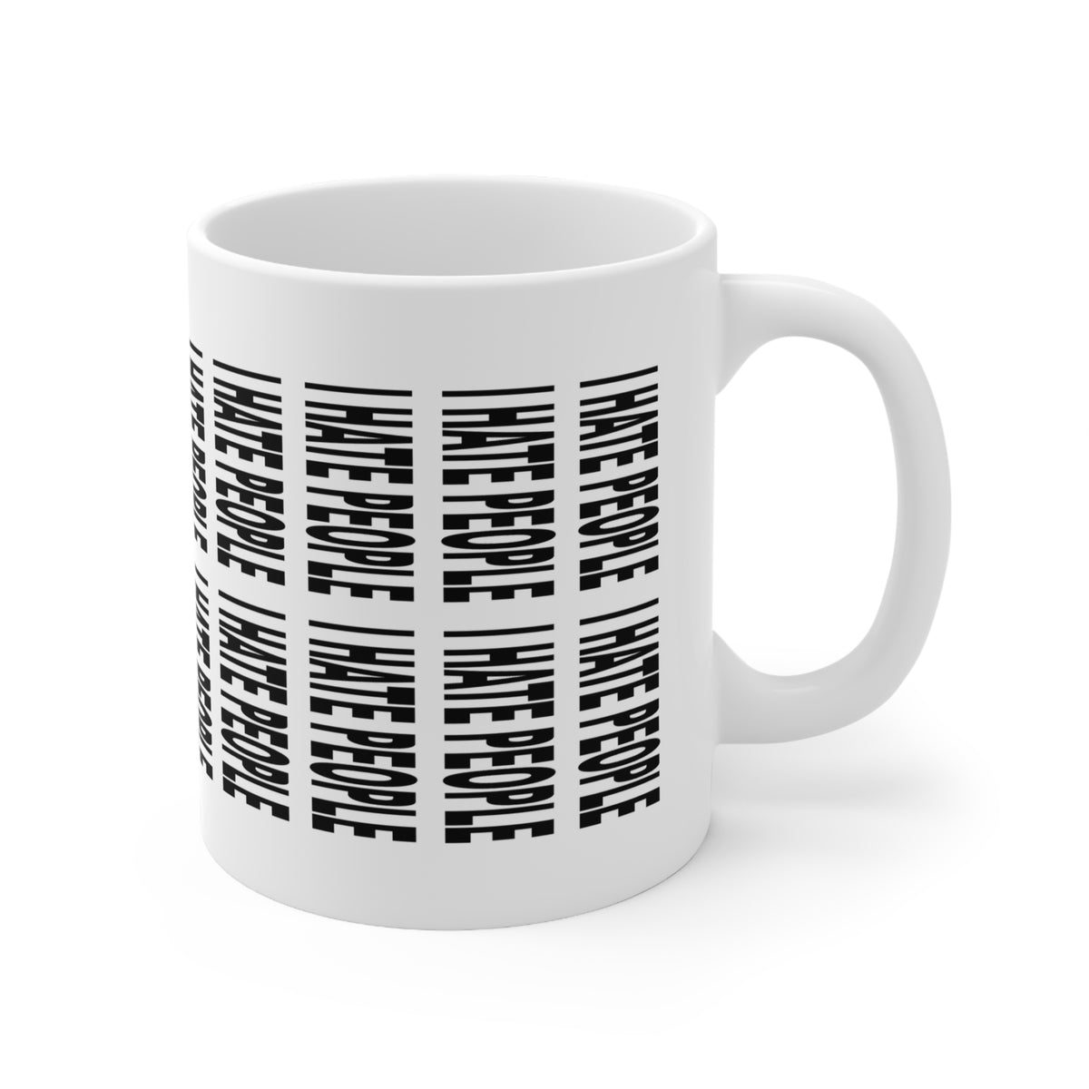 I Hate People Hidden Message Mug – Funny Secret Text Coffee Mug