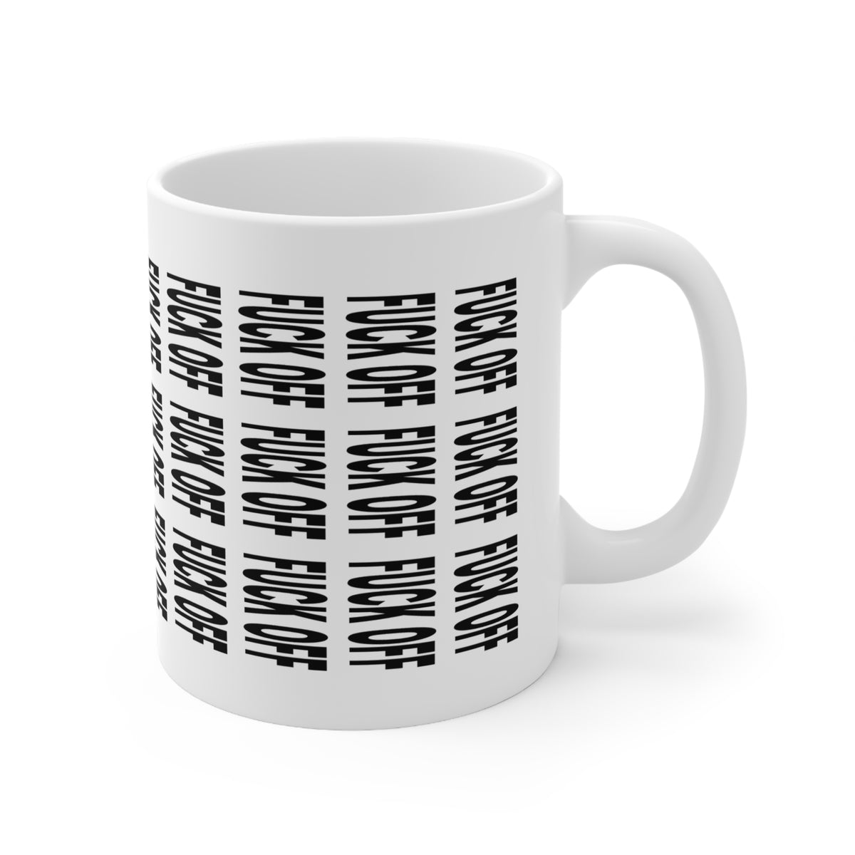 F*ck Off Hidden Message Mug – Funny Secret Text Coffee Mug