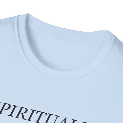 Spiritually in Bali Physically at Work Funny Office T-Shirt
