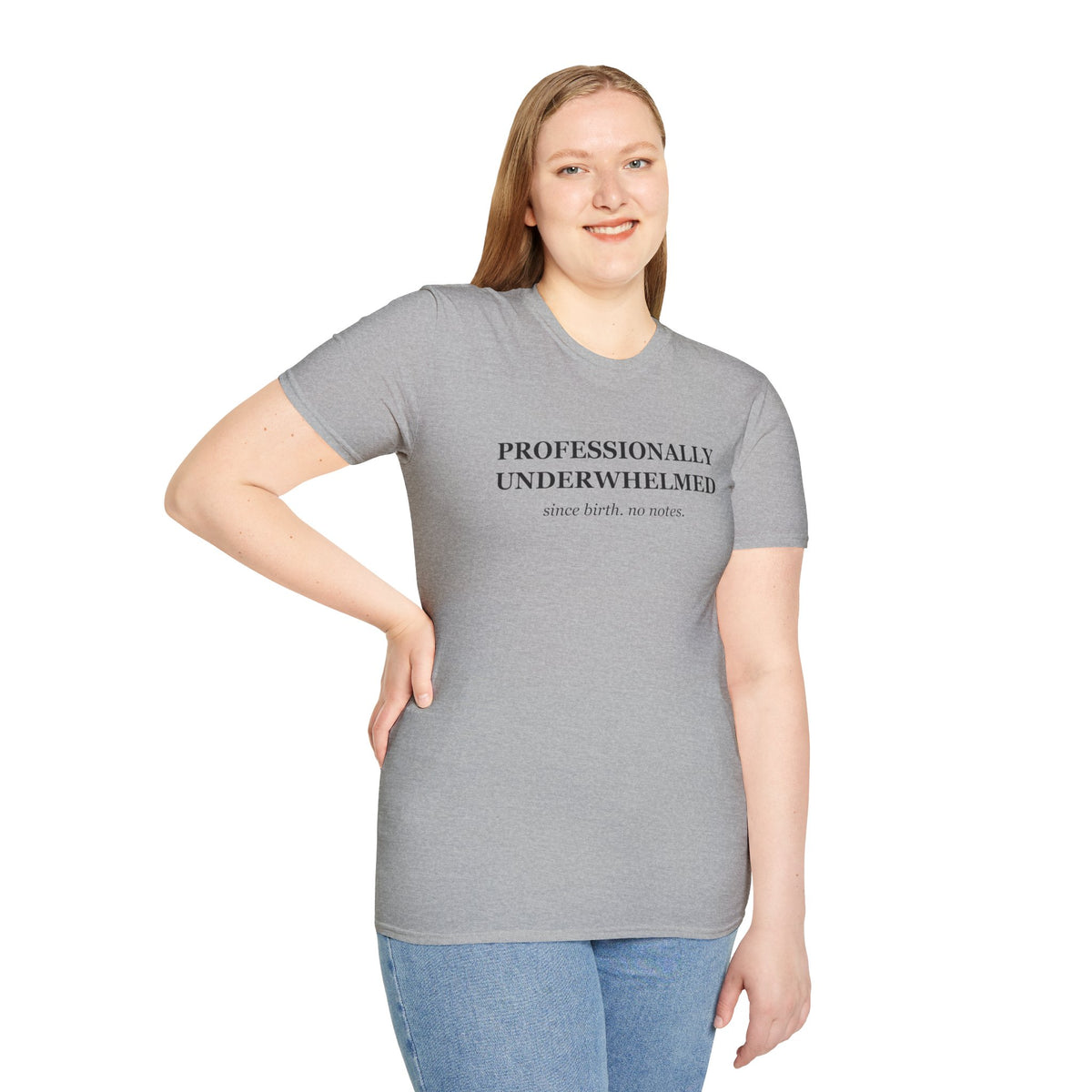 Professionally Underwhelmed Funny Sarcastic T-Shirt