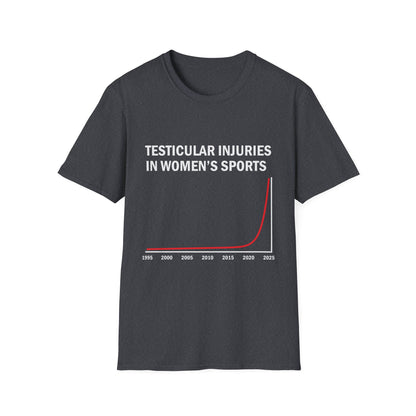 Testicular Injuries in Women's Sports Funny T-Shirt
