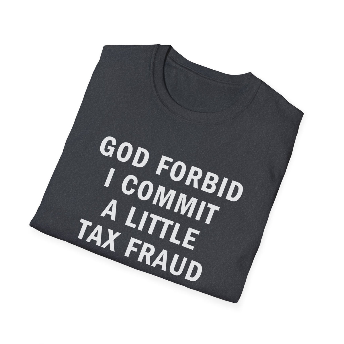 God Forbid I Commit a Little Tax Fraud Funny T-Shirt