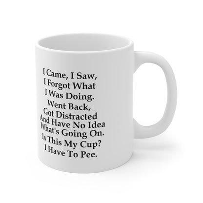 I Came, I Saw, I Forgot What I Was Doing Funny Coffee Mug