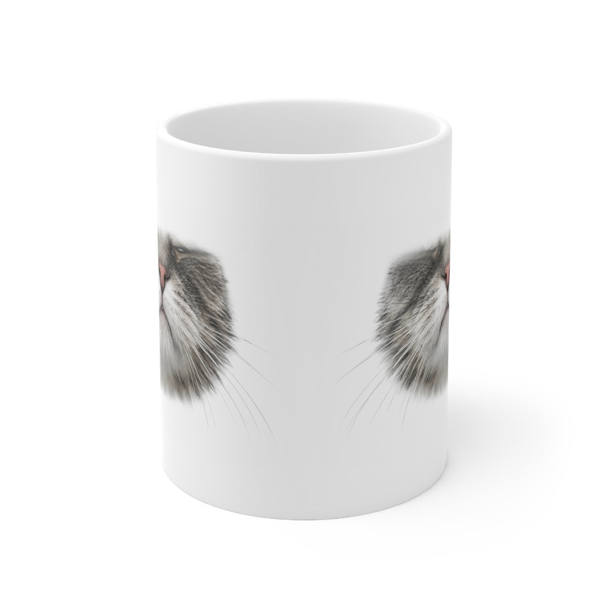 Unimpressed Cat Face Mug – Funny Cat Mouth Coffee Mug