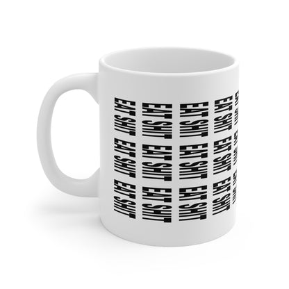 Eat Sh*t Hidden Message Mug – Funny Secret Text Coffee Mug