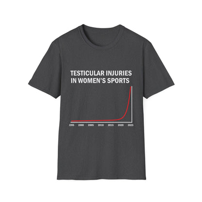 Testicular Injuries in Women's Sports Funny T-Shirt