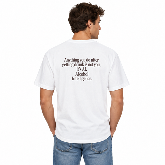 Alcohol Intelligence Funny Drinking Quote T-Shirt
