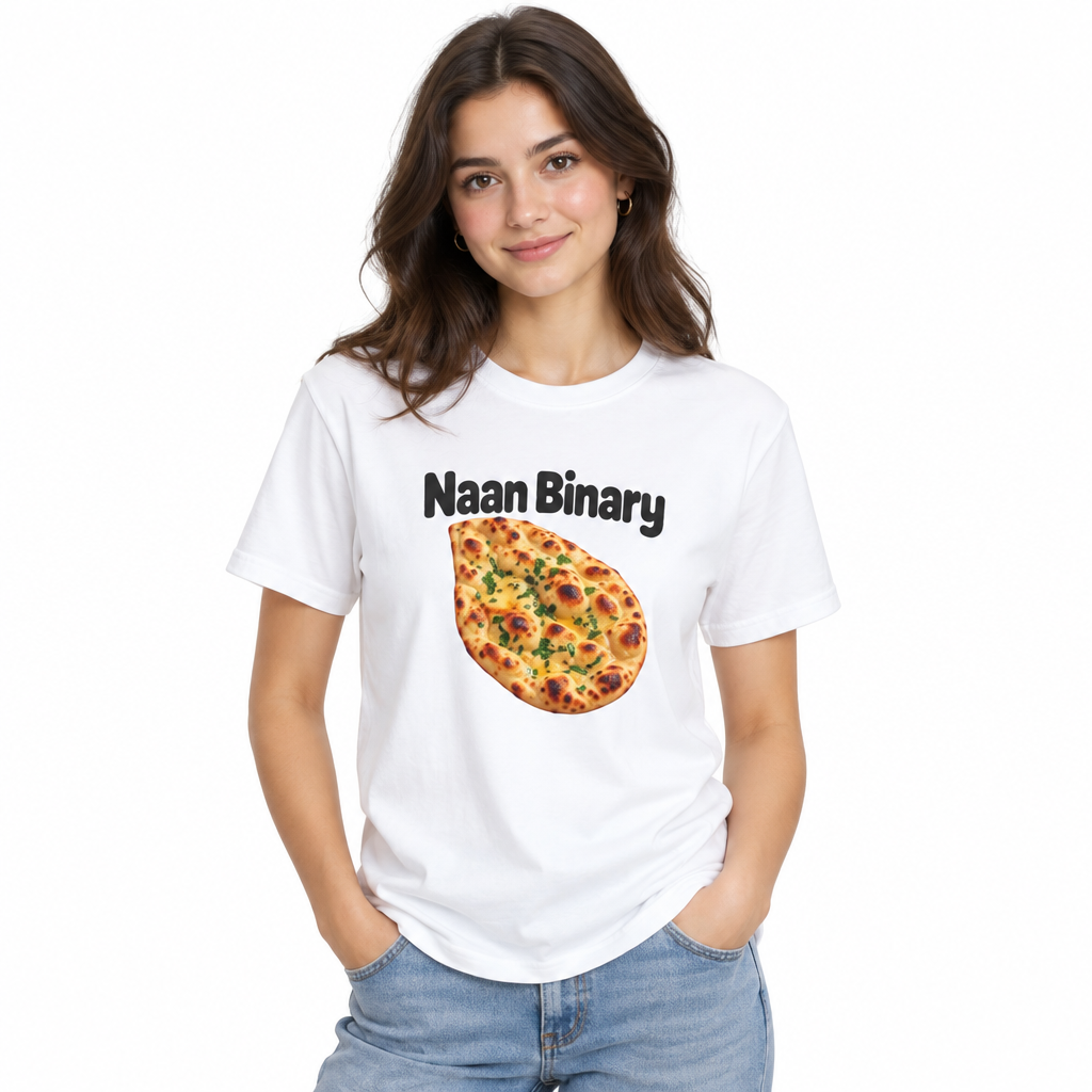 Naan Binary — Respect the Pun Tee