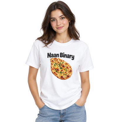 Naan Binary — Respect the Pun Tee