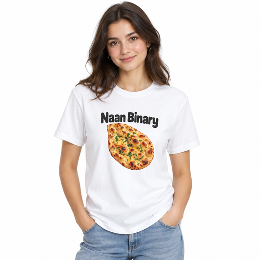Naan Binary — Respect the Pun Tee