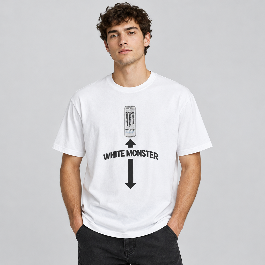 White Monster: Personality in a Can Tee